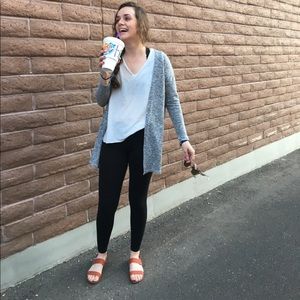 Gray cardigan